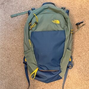 The North Face Green, Blue & Yellow Basin 18 Backpack